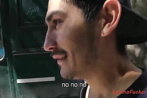 Straight Latino teenagers try out gay sex