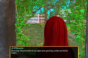 Red-haired girl’s erotic story with small boobs and big ass in cartoon-style porn video
