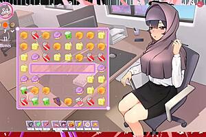 3D animated hentai game featuring cute tsundere MILF