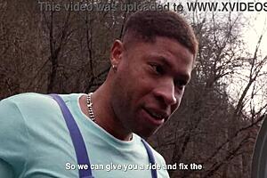 Young wet handjob and rough sex in a car wash