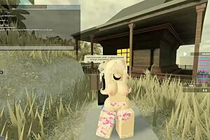 Roblox porn with a fierce lady and big ass shaking