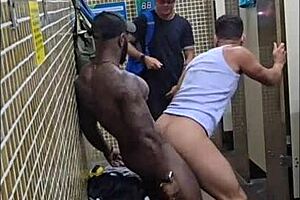 New bareback action at a Nibus terminal in Brazil