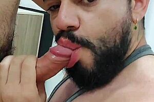 Gay gym rat gets it hard in Brazil