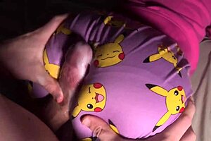 Skinny brunette gets puffy pussy fucked by roommate