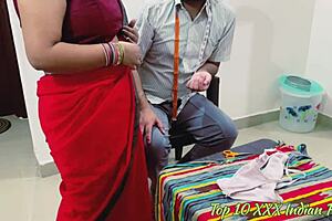 Hot Indian stepdaughter in threesome with dad and uncle