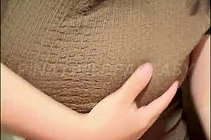 Asian MILF strips and teases stepbro on video call
