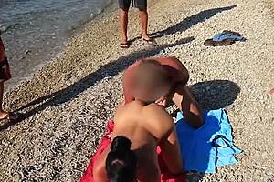 There is a creampie party at the beach and my ass is available for everyone