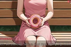 I tempt an innocent blonde with my lollipop treat