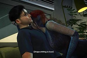 3D adult entertainment with a love story starring Jean Grey and Black Widow