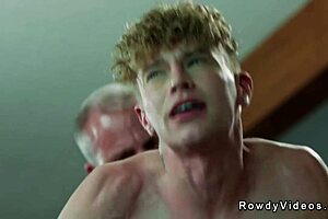 A family’s forbidden desire: an older and a younger gay man’s raw and intense anal sex and a hot blowjob