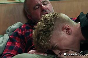 A family’s forbidden desire: an older and a younger gay man’s raw and intense anal sex and a hot blowjob
