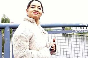 Tiny Latina midget gets mad during big dick casting