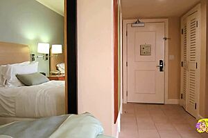 Softcore hotel room action with hot gay guys