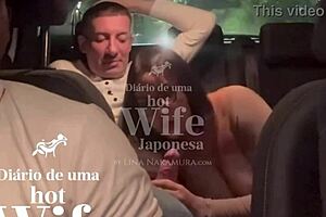 Japanese housewife Lina Nakamura enjoys interracial cock worship