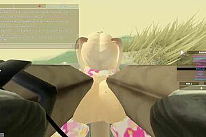 Roblox porn with a fierce lady and big ass shaking