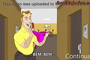 Gay erotic animation with a cartoon character getting it on with his neighbor’s pussy