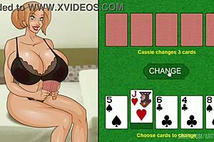 3D cartoon of a MILF journalist getting double fucked