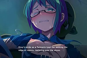 Taimanin envy with small boobed girl Magicami