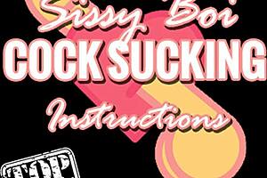 Young sissy boy learns how to give a blowjob
