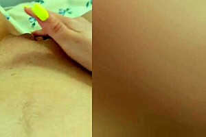 Hot girl shows her legs and masturbates her wet pussy