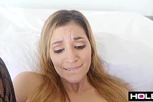 Hot blonde gets her ass fucked hard in different positions