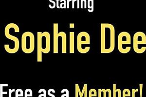 Sophie Dee's deepthroat dildo action reaches new heights