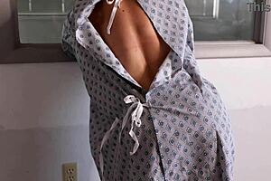 Fitness enthusiast gets naked in the hospital