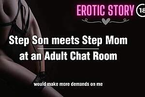 Stepson meets stepmother in an erotic chat room