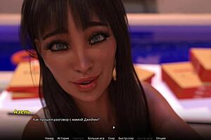 Beautiful anime game with big tits and hot scenes