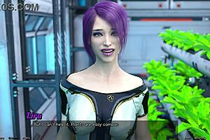 3D animated game with an emo character and a fat girl with big boobs