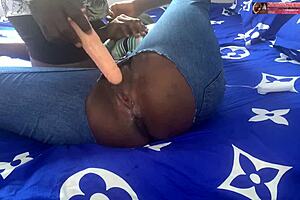 Nurse from Kumasi Ghana using dildo for patient's pleasure