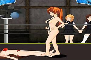 Enjoy a round of Princess of the Ring 3D hentai battle game