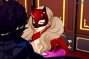 Futaba Sakura and Ann Takamaki in hardcore Persona 5 hentai