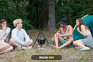 Wives swap and engage in rimming and anal sex in the great outdoors