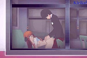 Futaba Sakura and Ann Takamaki in hardcore Persona 5 hentai