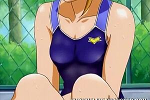 Petite Asian teen gets hardcore pussy licking in anime