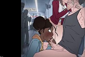 Beautiful anime babes suck and fuck big cocks in a compilation