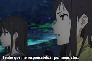 Kyoukai no Kanata 12 with Portuguese subtitles in 1080p HD