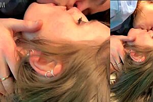 Skinny babe gets a rough birthday surprise with cumshots