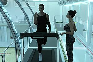 3D animated anime with POV feature and athletic body