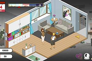 Cheating hubby gets punished in anime-style hentai game
