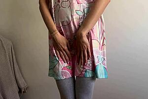 Step sister's kinky panties and rough sex in dorm room