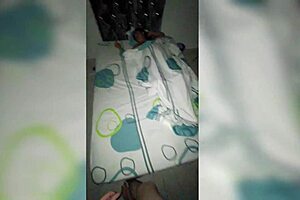 I masturbate and cum on my stepsister's tits and face