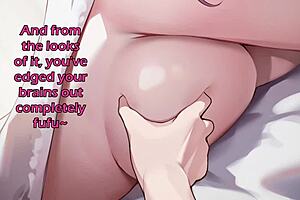 Experience Hanako's edging challenge in this Hentai game