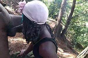 Hardcore jungle threesome with horny friend and black cock