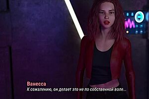 Finger play and dancing with a big ass and big tits in a 3D video game
