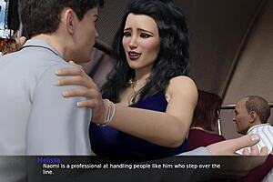 Huge-boobed babes in 3D game FIF:Cap29's steamy scenes