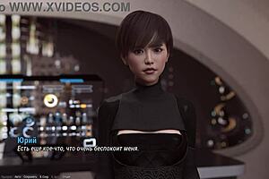 Finger play and dancing with a big ass and big tits in a 3D video game