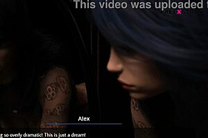 Alex's wild anal adventure with Tracy in a game