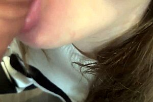 Big black cock cums inside homemade video of fucking on the balcony